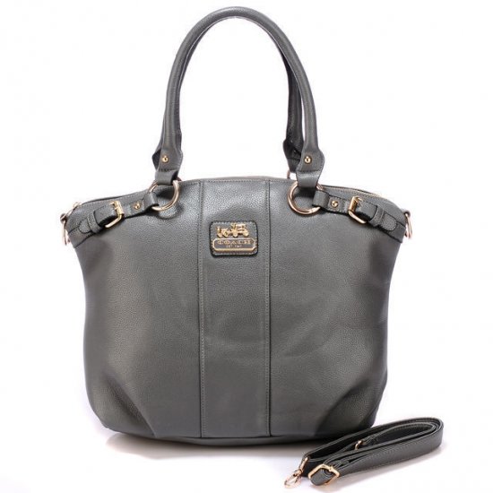 Coach Kelsey Smooth Medium Grey Satchels BDU Coach Kelsey Smooth Medium Grey Satchels BDU